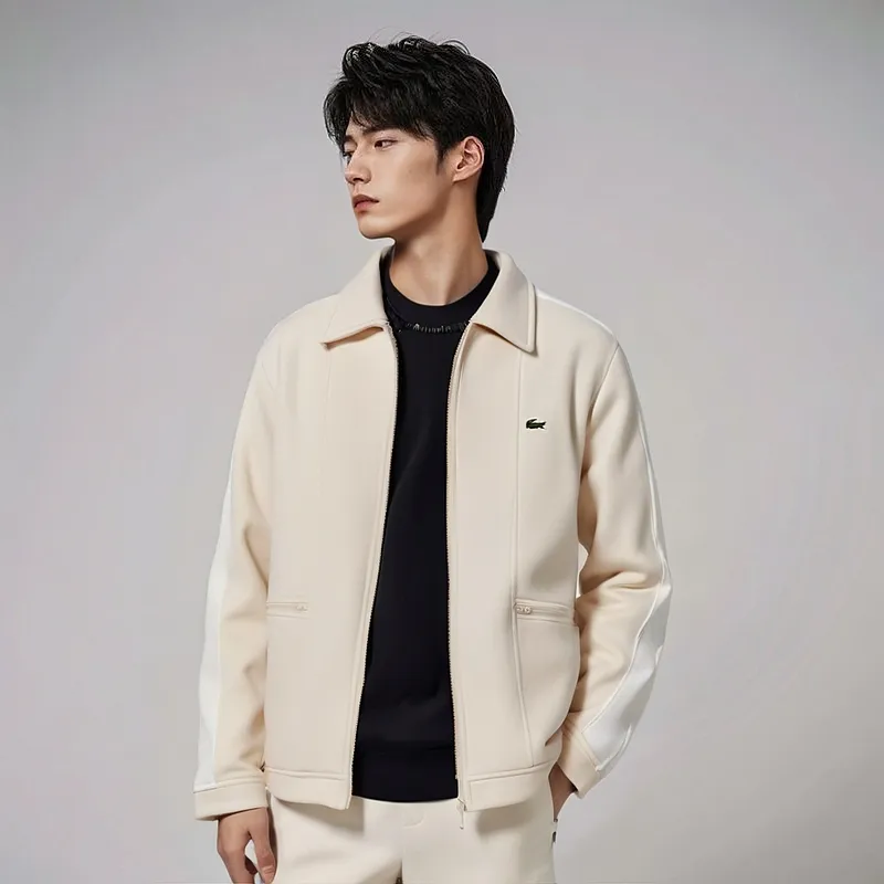 LACOSTE Jackets Coats Men's Beige-1