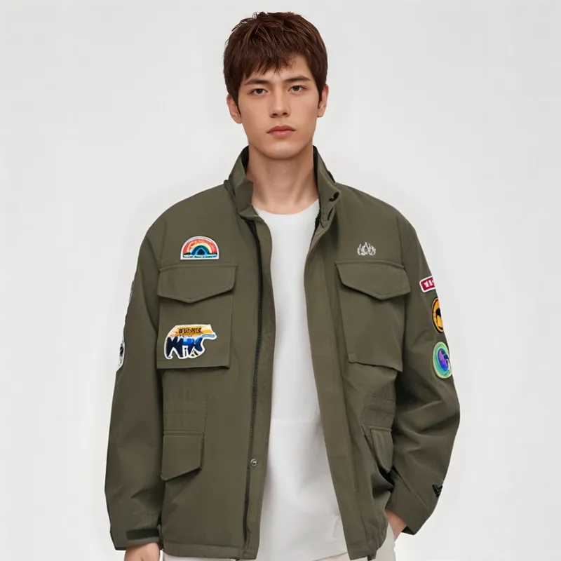 New Era SS22 Jacket Men's Green-3