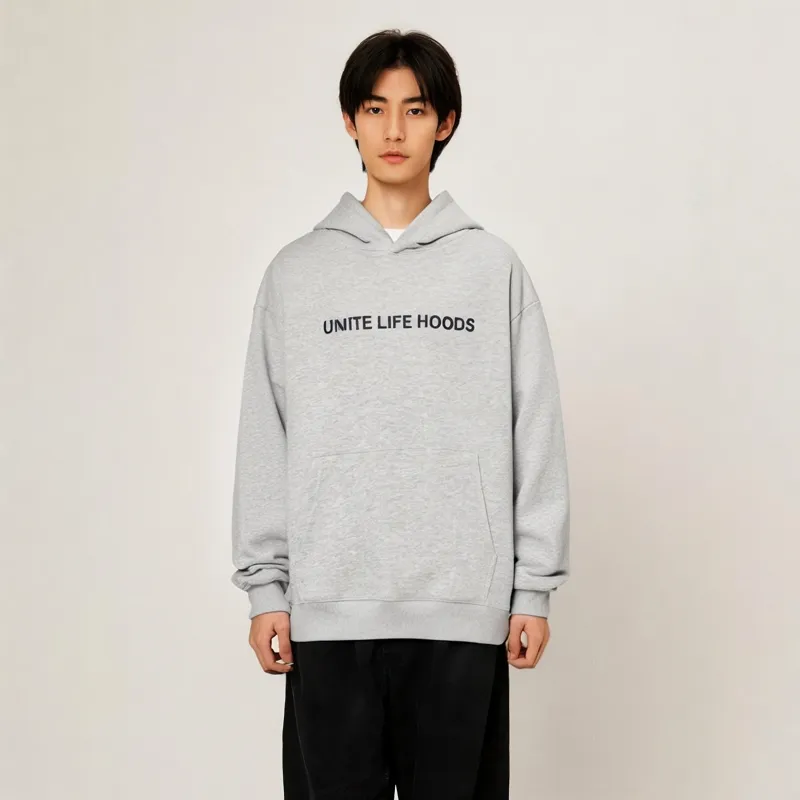 Unite Life HOODS Sweatshirt Unisex Black-27