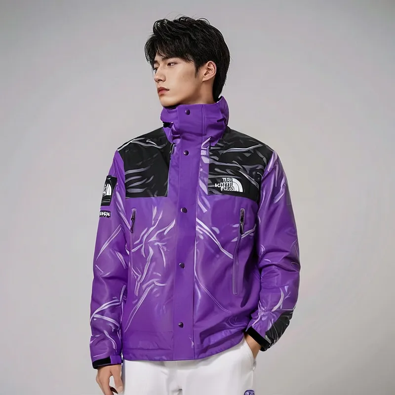 Supreme The North Face Printed Taped Seam Shell Trompe L'oeil Jacket-11