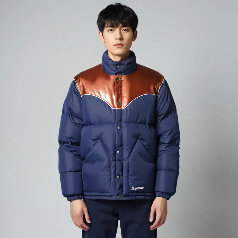 Supreme Glitter Yoke Down Puffer Jacket-8