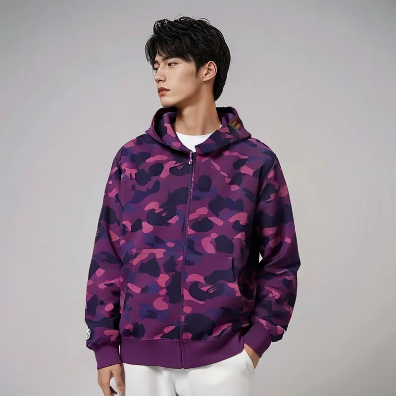 Bape Color Camo Shark Full Zip Hoodie SS23-7