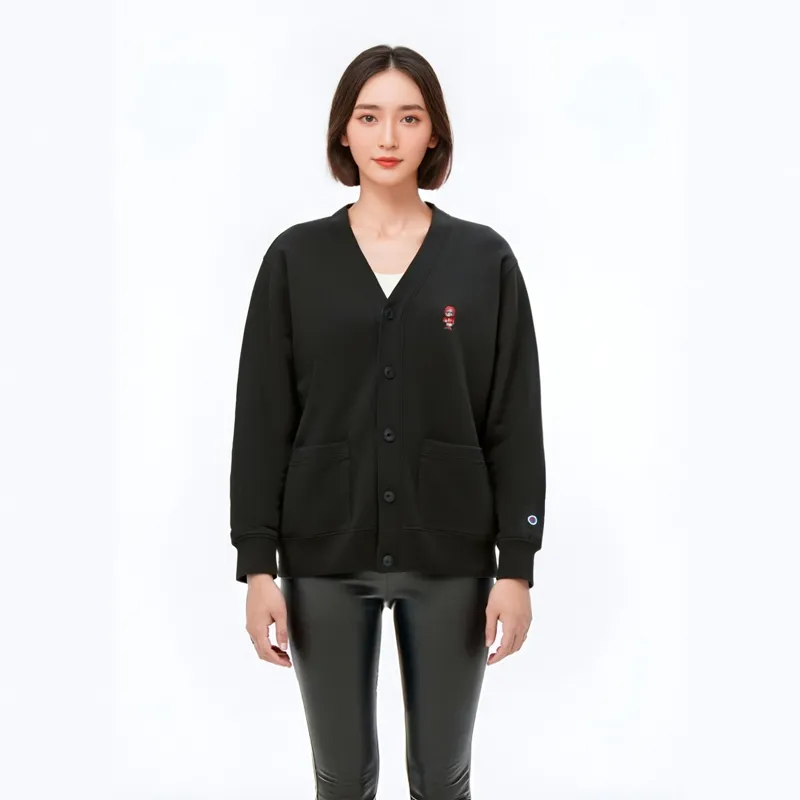 Champion V Neck Cardigan Sweatshirt Japan Version Unisex-2