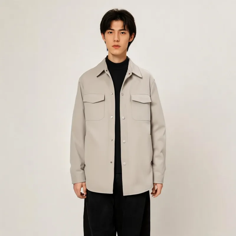 ZMOH Shirt Jacket Unisex Couple's-2