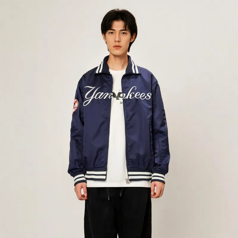 New Era FW24 Jacket Unisex Marine Blue-3