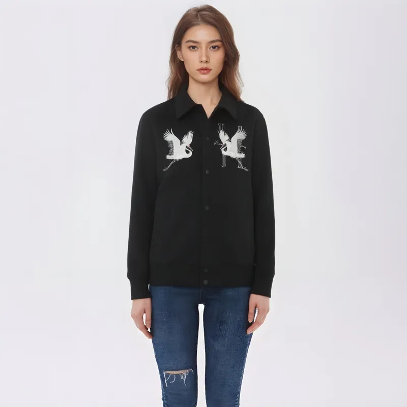 MEDM Jackets Coats Unisex Black-3