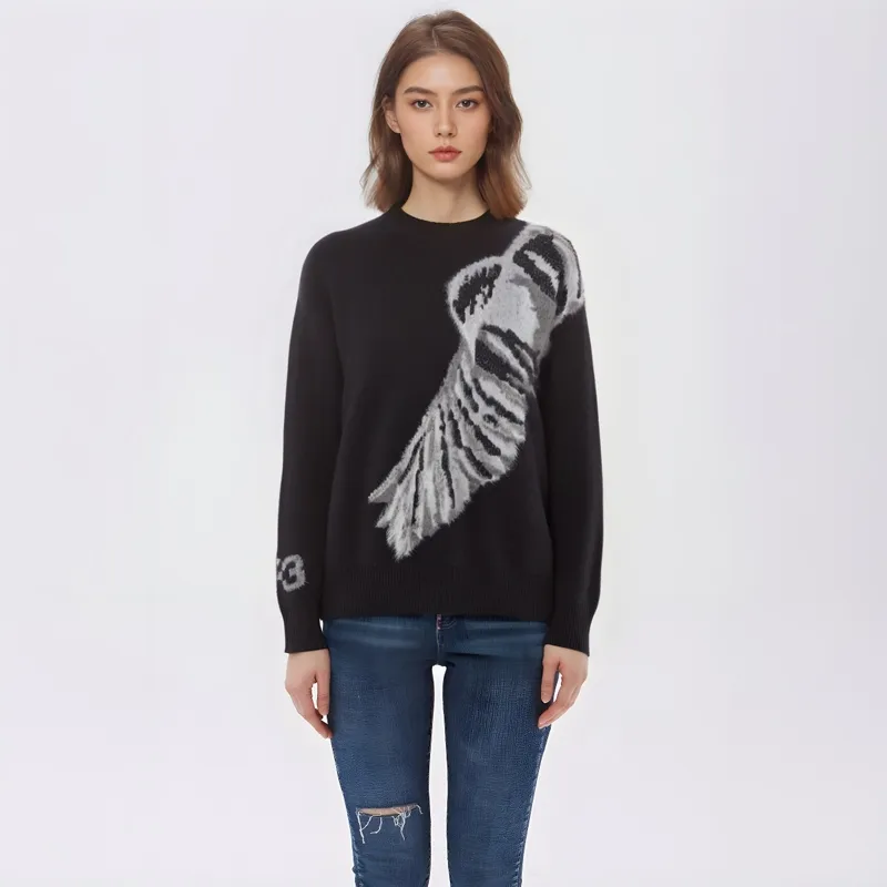Y 3 Graphic Knitted Crewneck Jumper-2