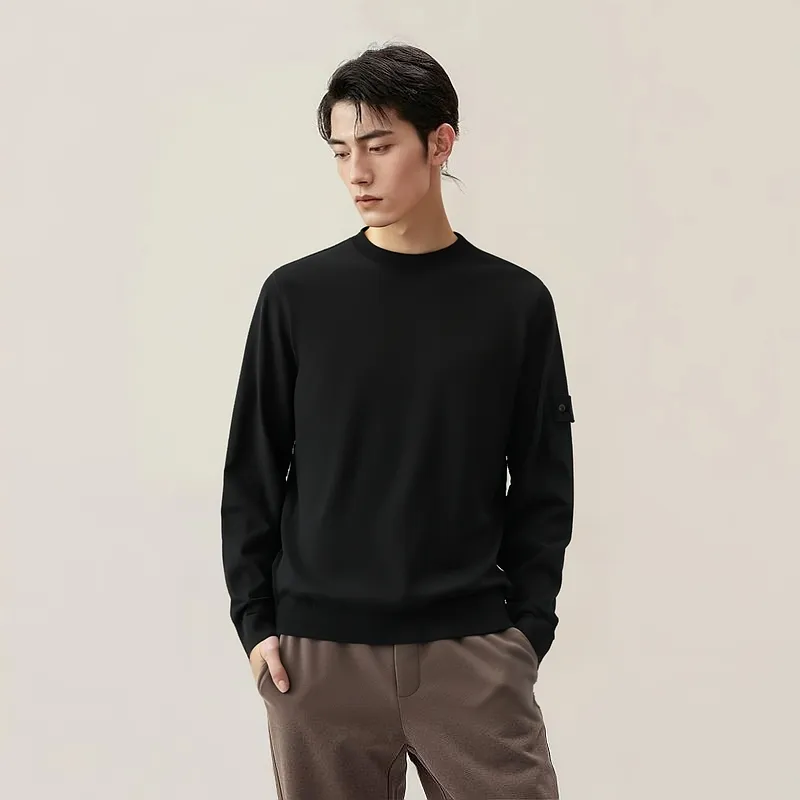 STONE ISLAND Logo Patch Crewneck Jumper-2
