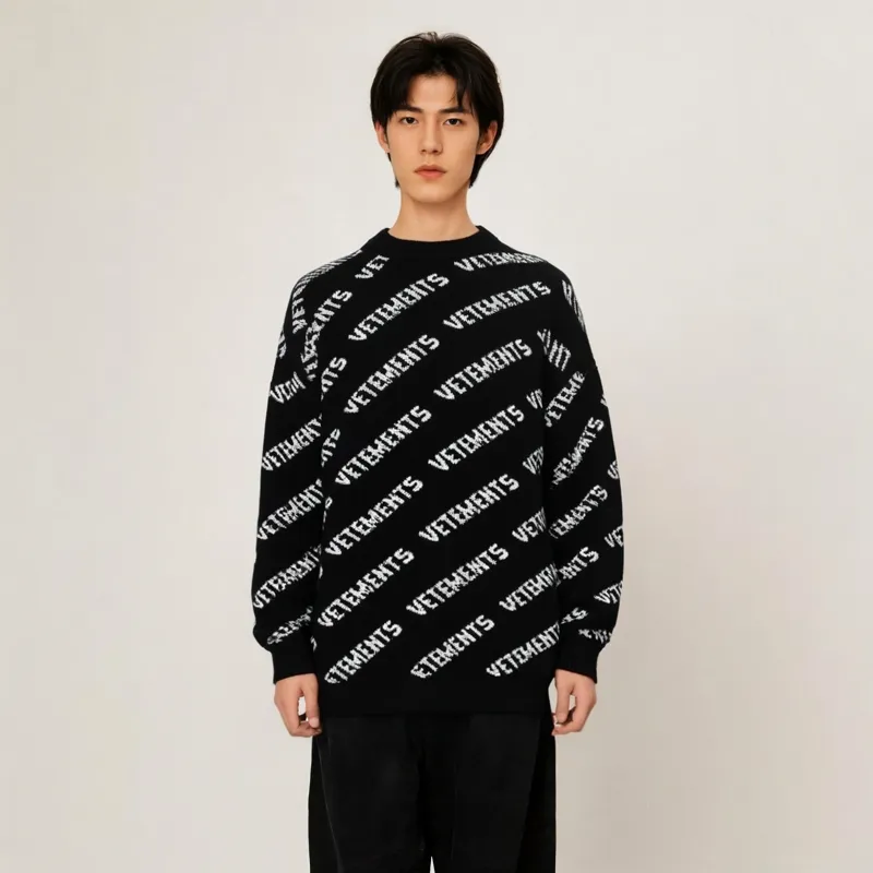 Vetements Monogram Knitted Jumper-1