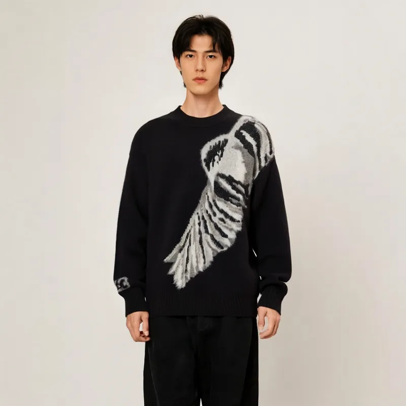 Y 3 Graphic Knitted Crewneck Jumper-3