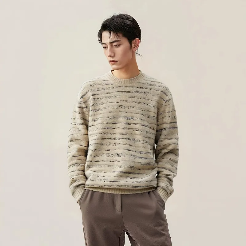 ZARA Sweaters Men Nude/Black-2