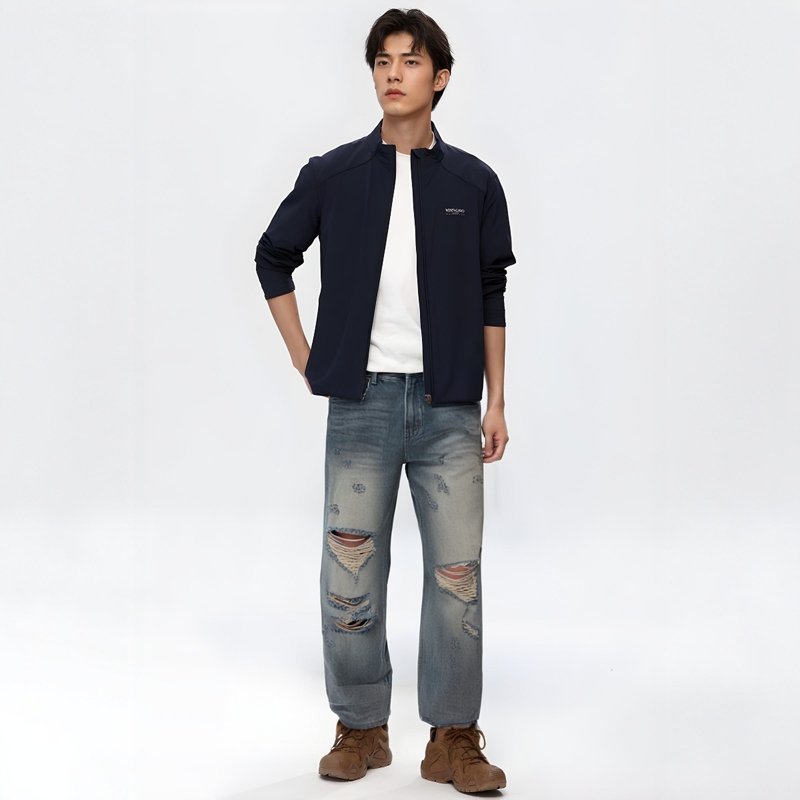 BONELESS Jeans Unisex Dirty Blue - POIZON