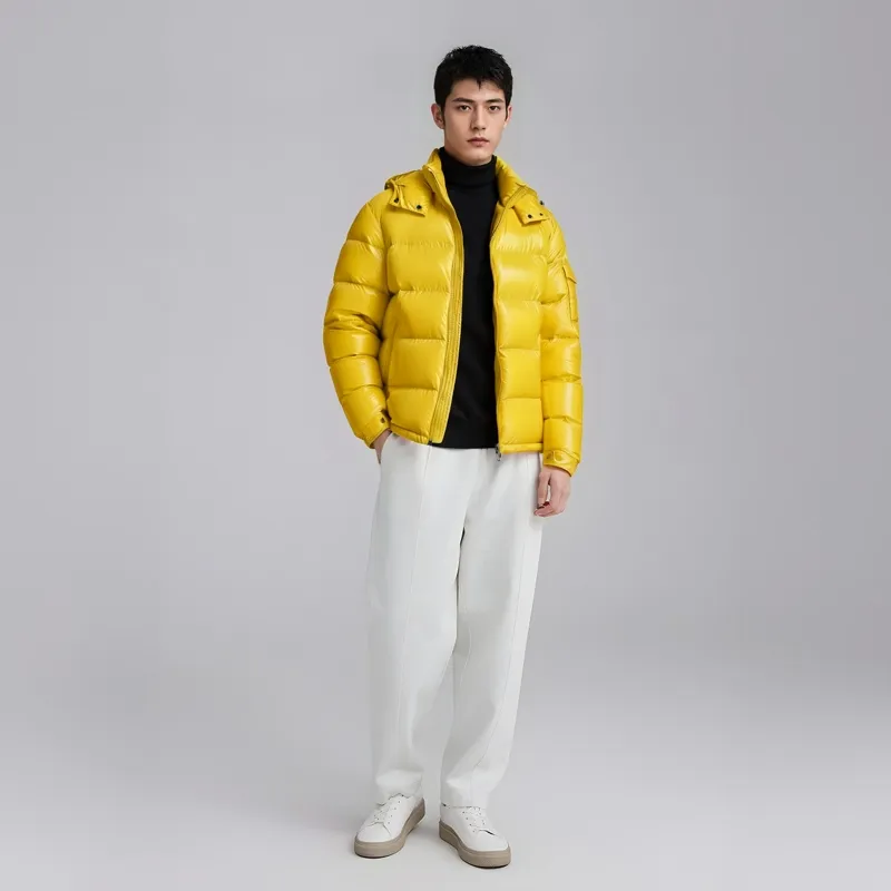 Moncler Maya Series Down Jacket Winter Men's Yellow-2