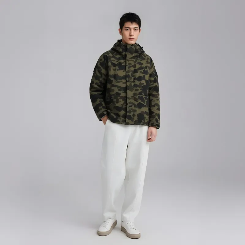 Bape 1st Camo Shark Snowboard Down Jacket-2