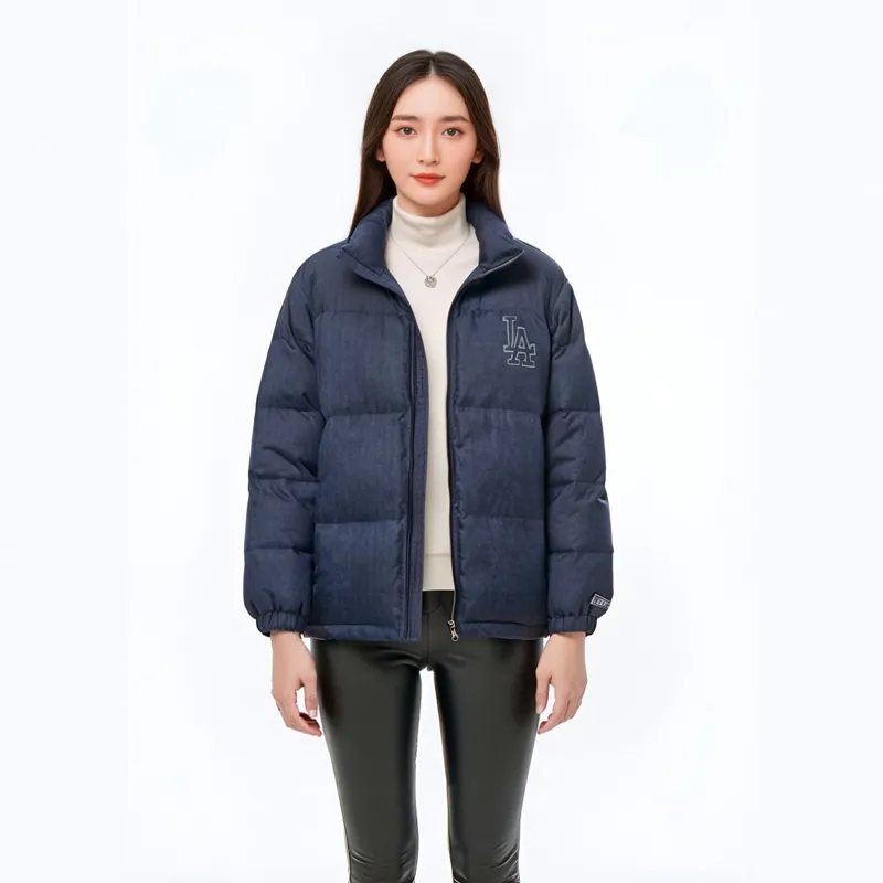 New Era x MLB FW24 Down Jacket Unisex Black Denim Blue-3