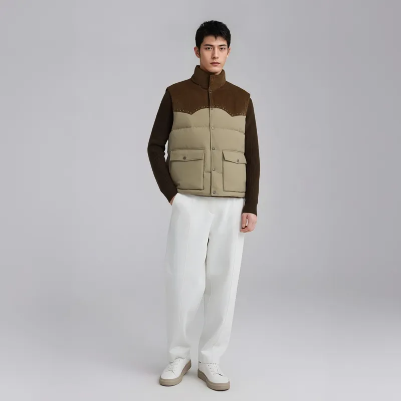 CLOT Life Is A Game Series Down Jackets Unisex Beige-2