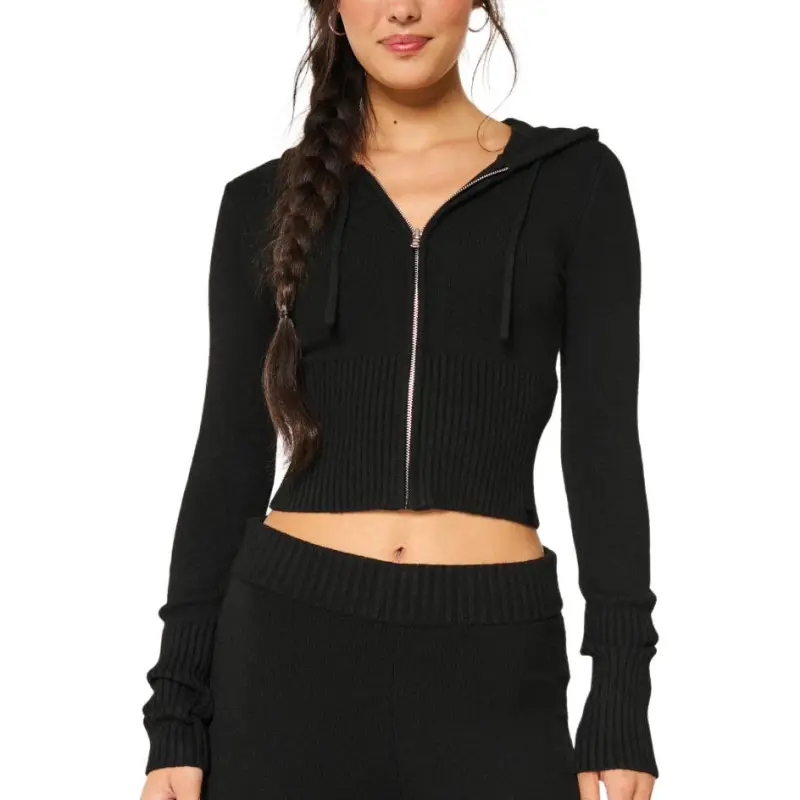 Hollister Sweater Women's Black-1