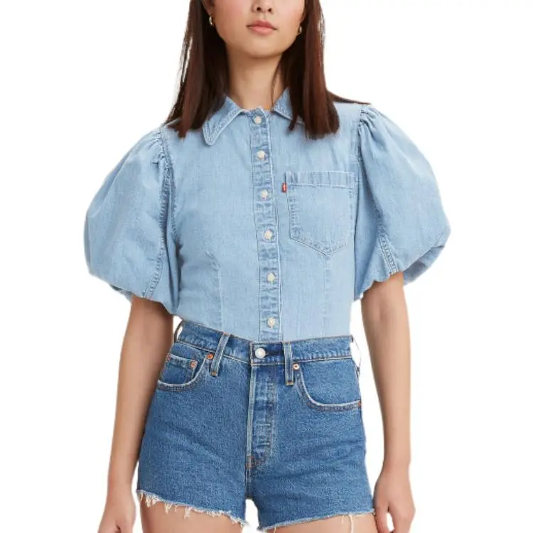 Levis Shirts Women's Blue-2