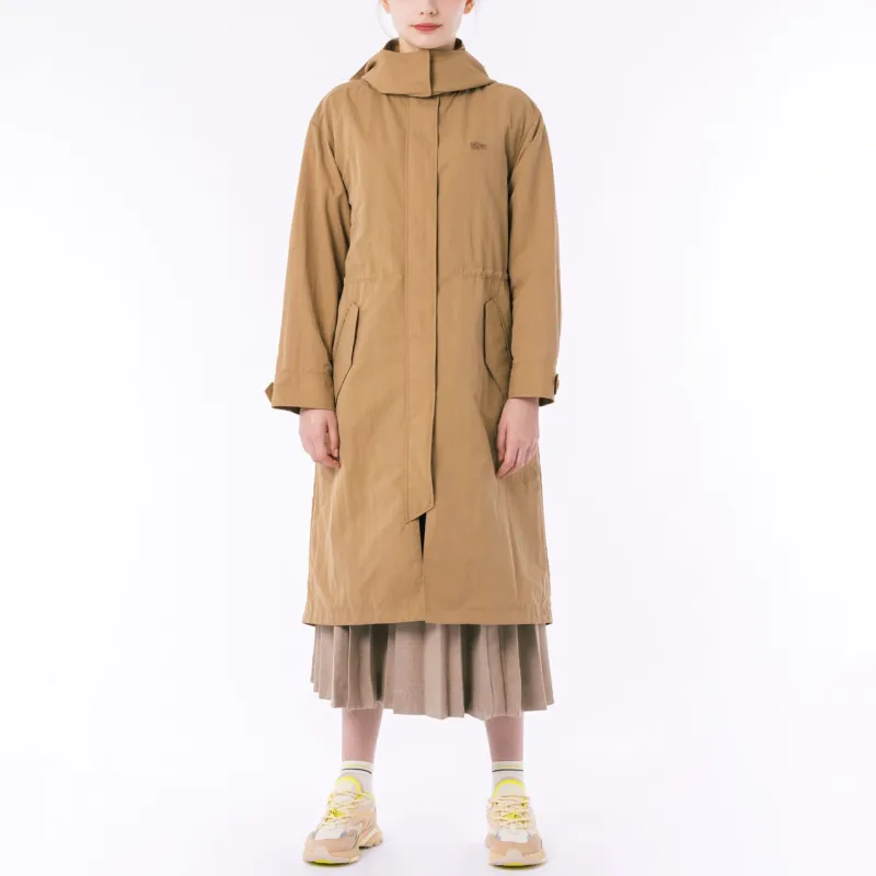 LACOSTE Trench Coat Women's Beige-2