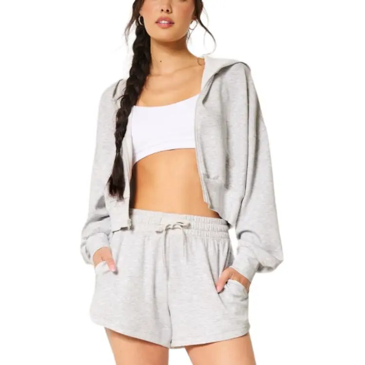 Hollister Sweatshirt Women's Light Stone Gray-1