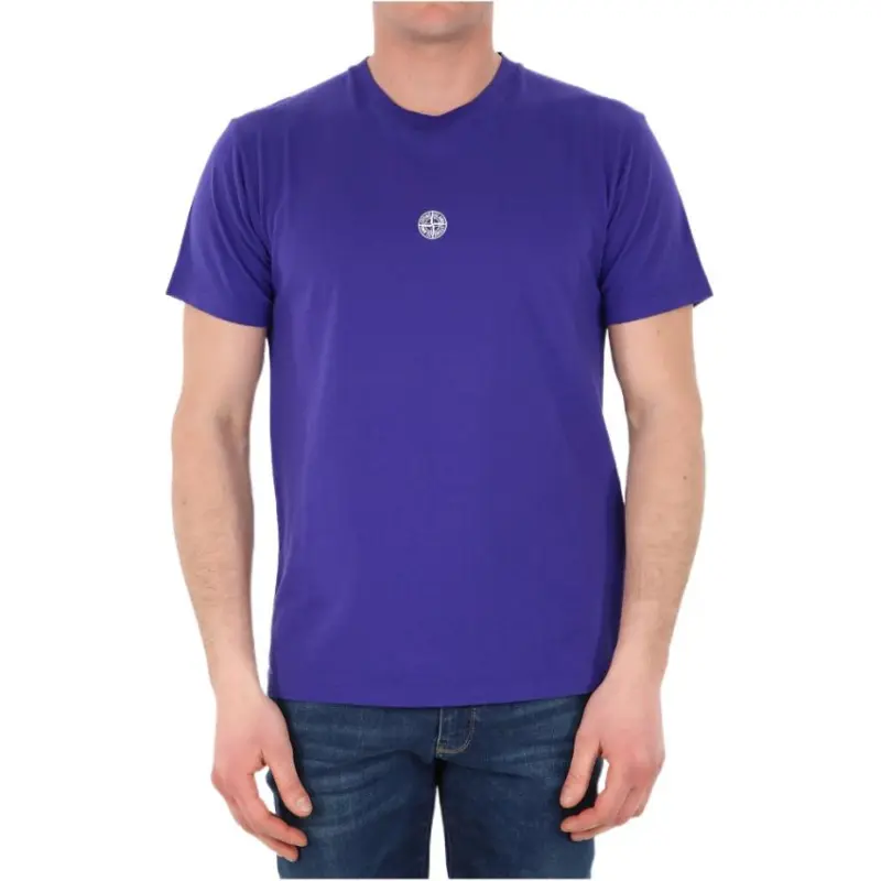 STONE ISLAND T Shirts Men Blue-4