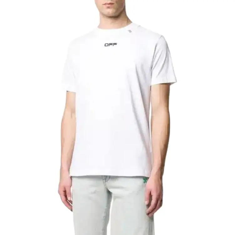 OFF WHITE Slim Fit Caravaggio Square T Shirt-3