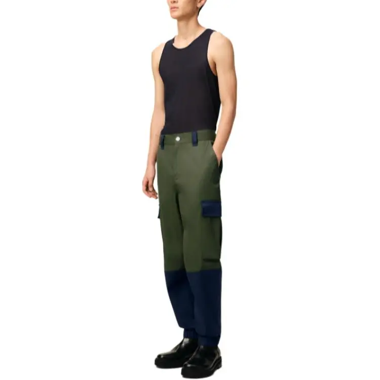 AMIPARIS FW24 Nylon Capsule Collection Cargo Pants Men's Olive Green-1