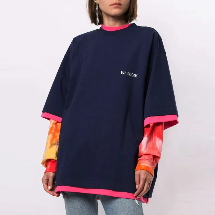 WE11DONE T Shirt Unisex Navy Blue-3
