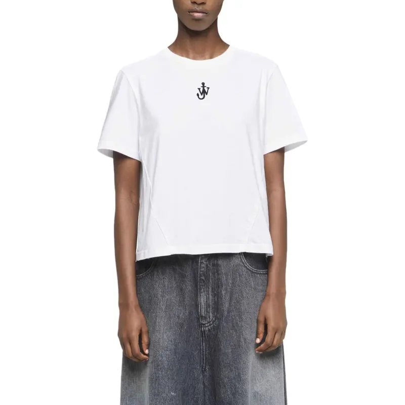 JW Anderson Anchor embroidered T shirt-3