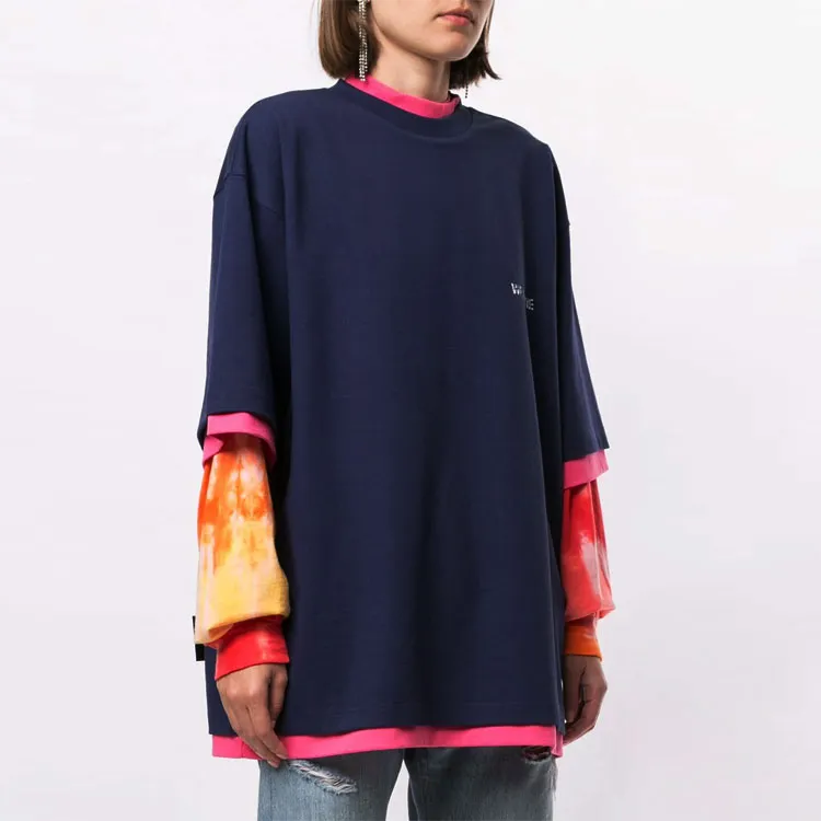 WE11DONE T Shirt Unisex Navy Blue-2
