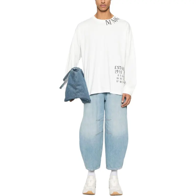 MM6 Maison Margiela Numbers print T shirt-2