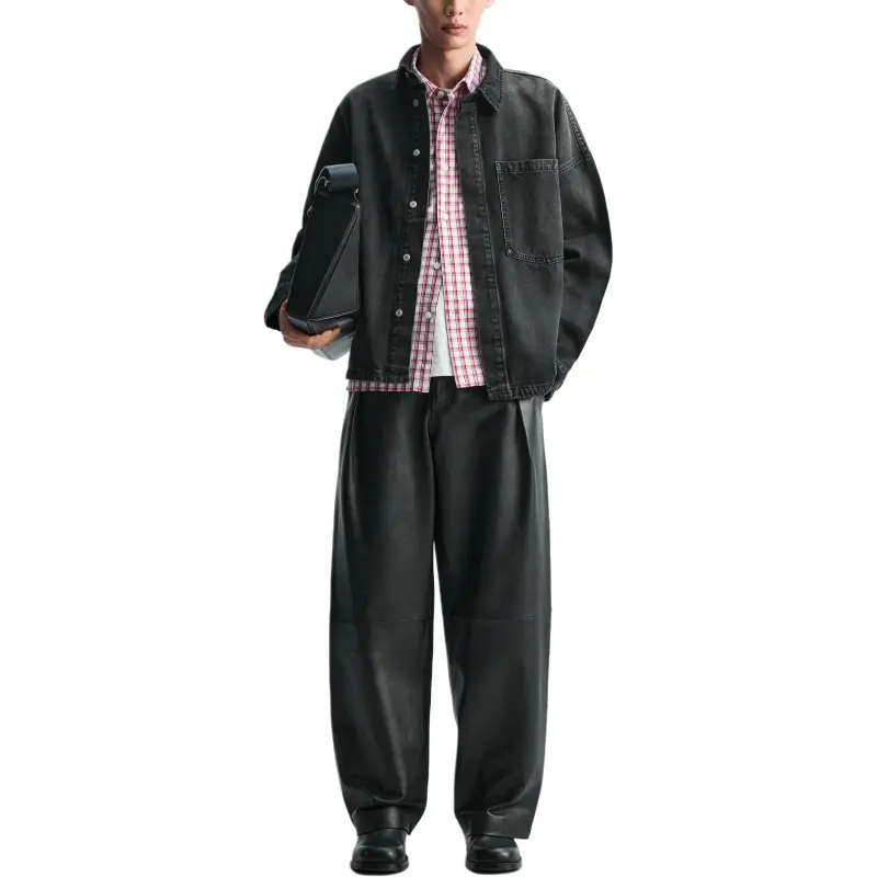 ZARA New Year Shirts Men Black-4