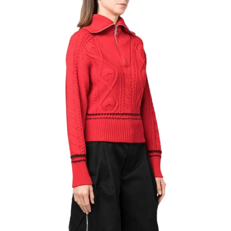 Marine Serre Sweaters Women's Red-1