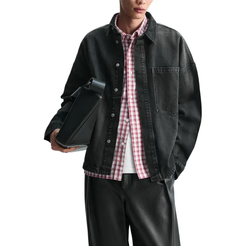 ZARA New Year Shirts Men Black-5