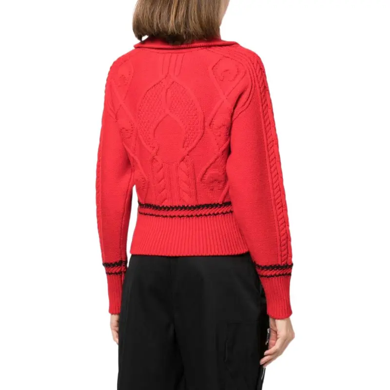 Marine Serre Sweaters Women's Red-2