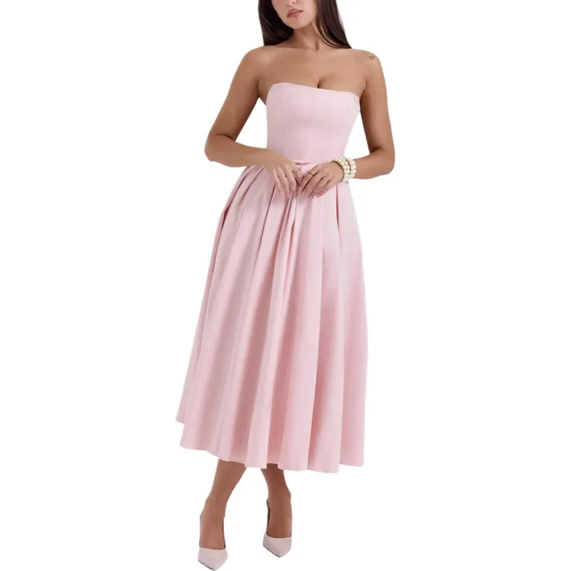 HOUSE OF CB Contessa Sleeveless Dress Women's Parisian Pink-4