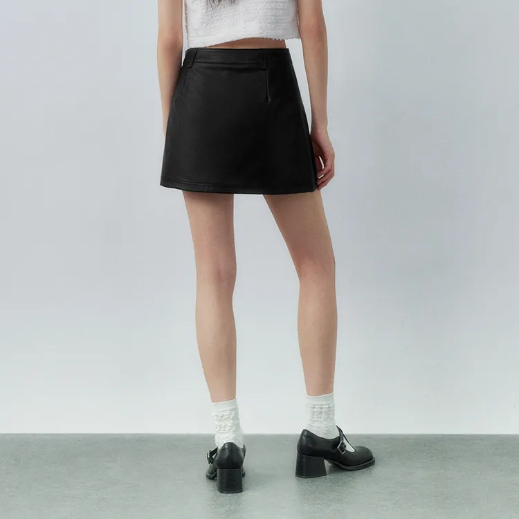 URBAN REVIVO Casual Short Skirts Women's Black-2