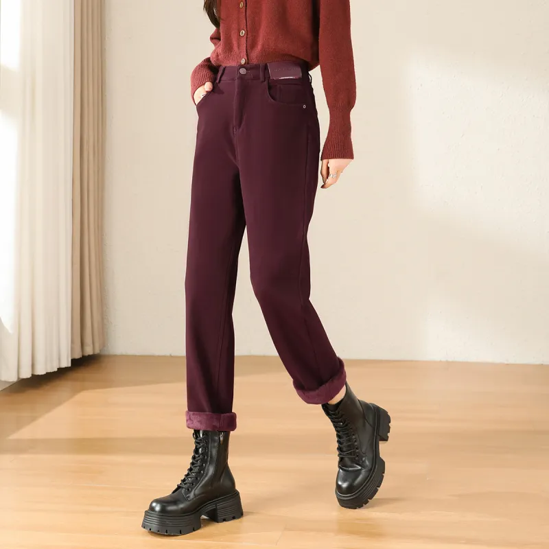 TERRE BLEUE Jeans Women's Red-1