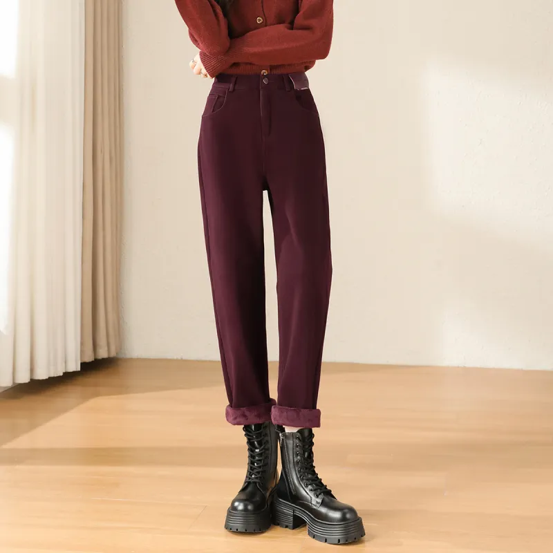 TERRE BLEUE Jeans Women's Red-3