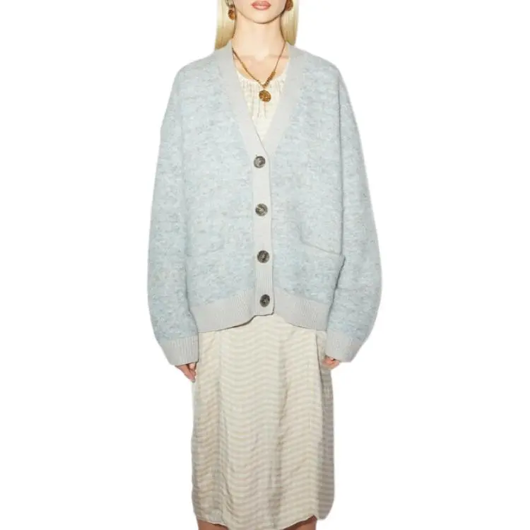 Acne Studios Knitwear Women's Light Gray/Blue-2