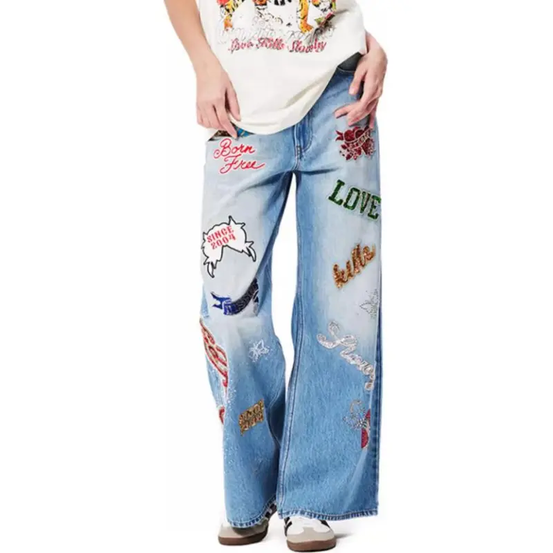 Ed Hardy FW24 Jeans Women's Indigo-4