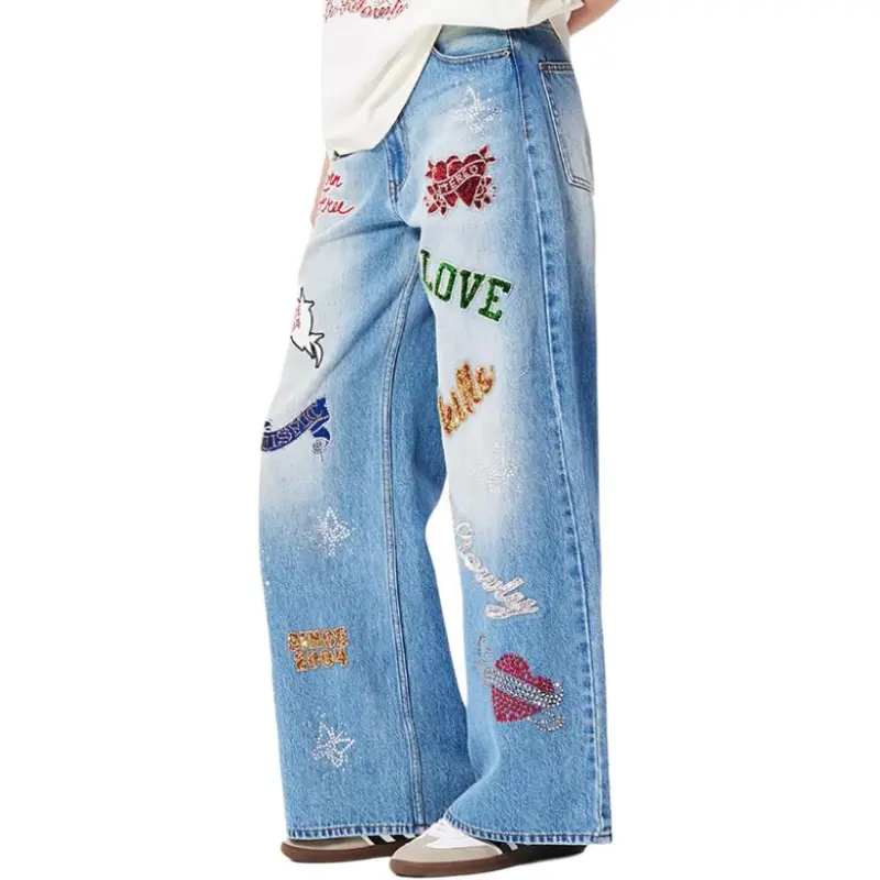 Ed Hardy FW24 Jeans Women's Indigo-2