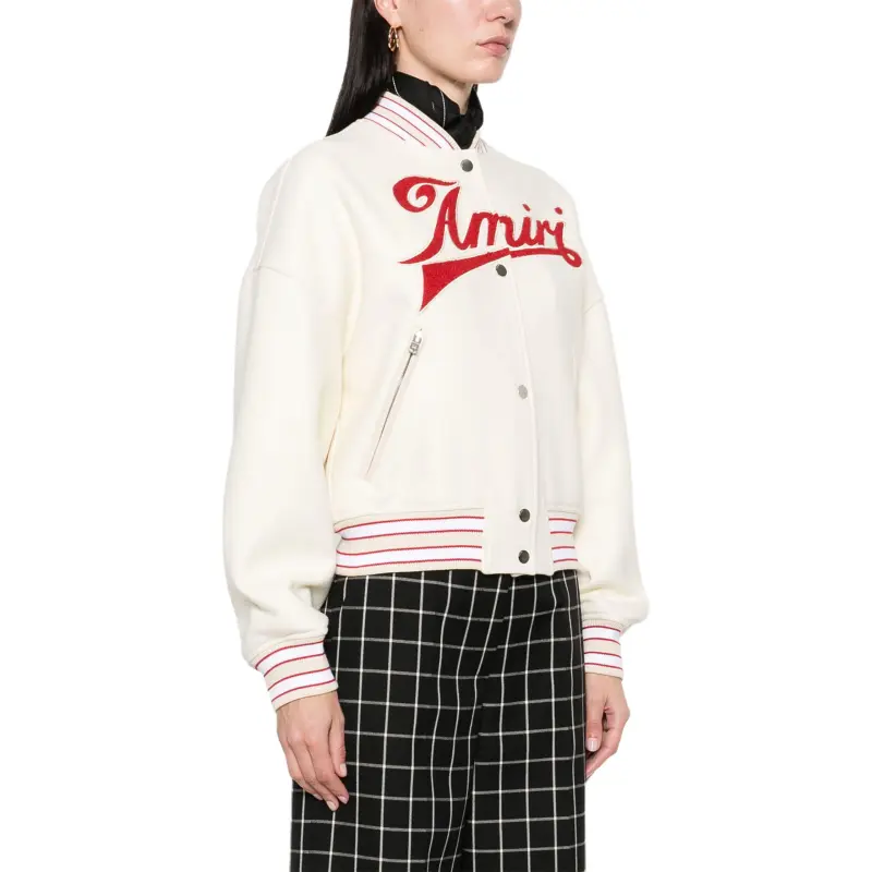 AMIRI Varsity Jacket 'Alabaster'-1