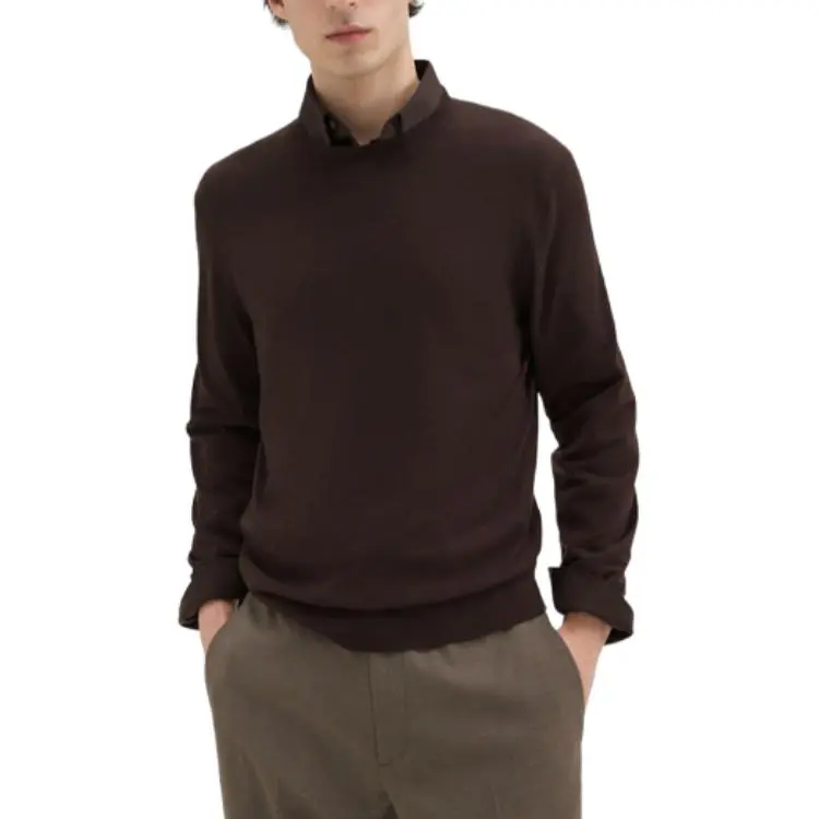 THEORY Sweaters Men Walnut-2