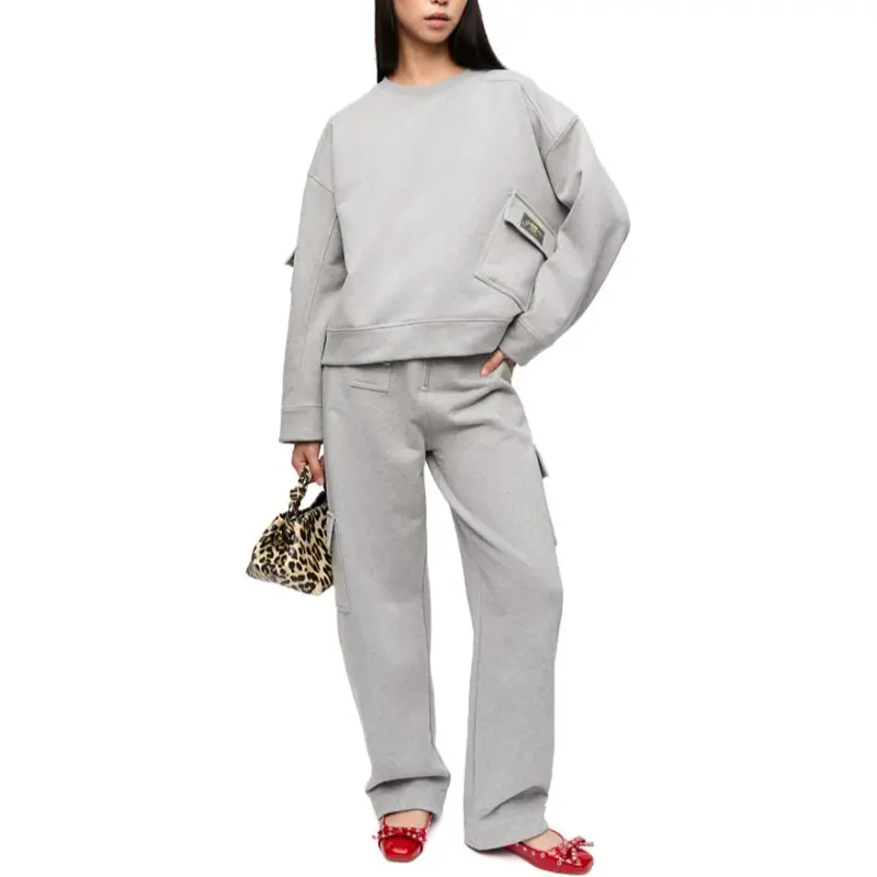 GANNI Crewneck Oversized Sweatshirt-4