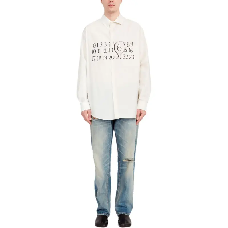 MM6 Maison Margiela Numeric Asymmetric Shirt-3