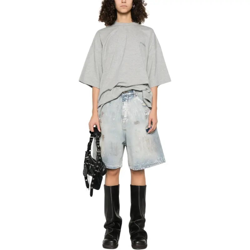 Vetements Logo embroidered T shirt-3
