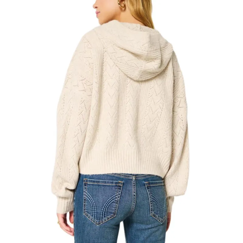 Hollister Sweater Women's Cream-1