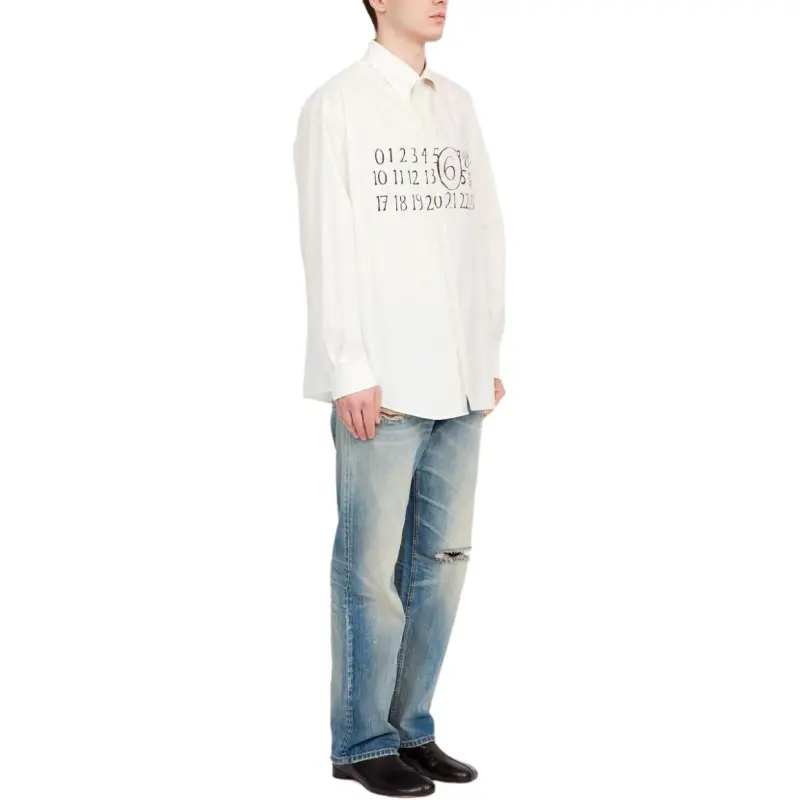 MM6 Maison Margiela Numeric Asymmetric Shirt-1