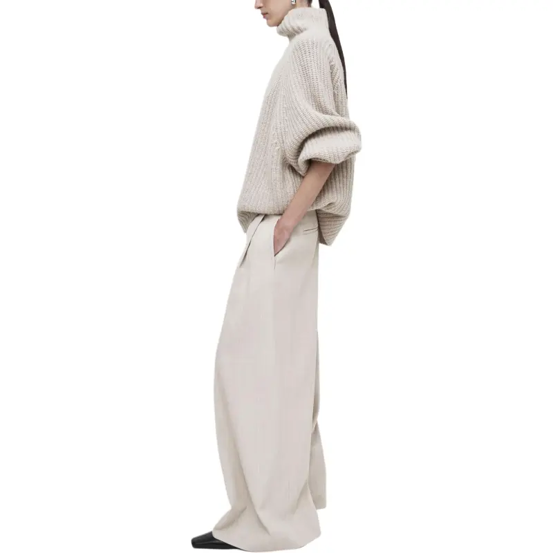 COS Casual Pants Women's Light Beige-1